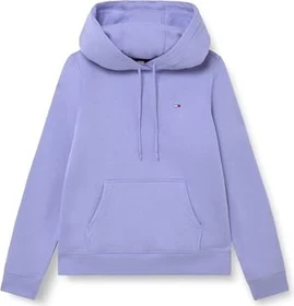 Tommy Hilfiger Flag Embroidery Fleece Drawstring Hoodie vintage iris (Damen)