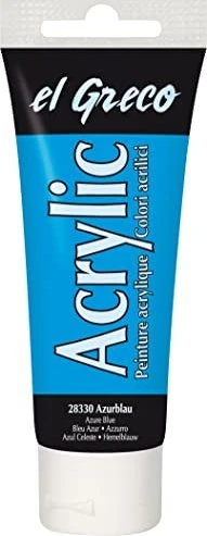Kreul el Greco Acrylic Ink Acrylfarbe, azurblau, 75ml