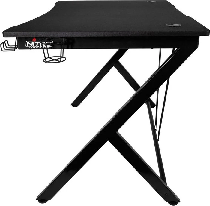Nitro Concepts D12 Schreibtisch 116x76cm schwarz/schwarz