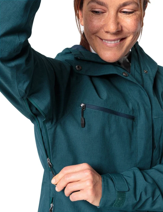 Vaude Yaras Warm Rain Fahrradjacke mallard green (Damen)