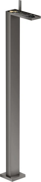 Hansgrohe Axor MyEdition Waschbeckenarmatur bodenstehend mit Push-Open Ablaufgarnitur ohne Platte polished black chrome