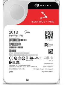 Seagate IronWolf Pro NAS HDD +Rescue 20TB, 24/7, 512e / 3.5" / SATA 6Gb/s