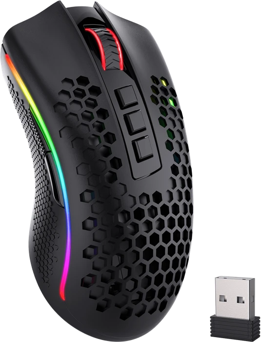 Redragon M808 Storm Pro Wireless schwarz, USB