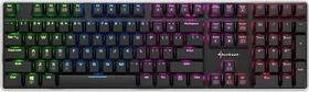 Sharkoon PureWriter RGB, Kailh Choc LOW PROFILE BLUE, USB, US