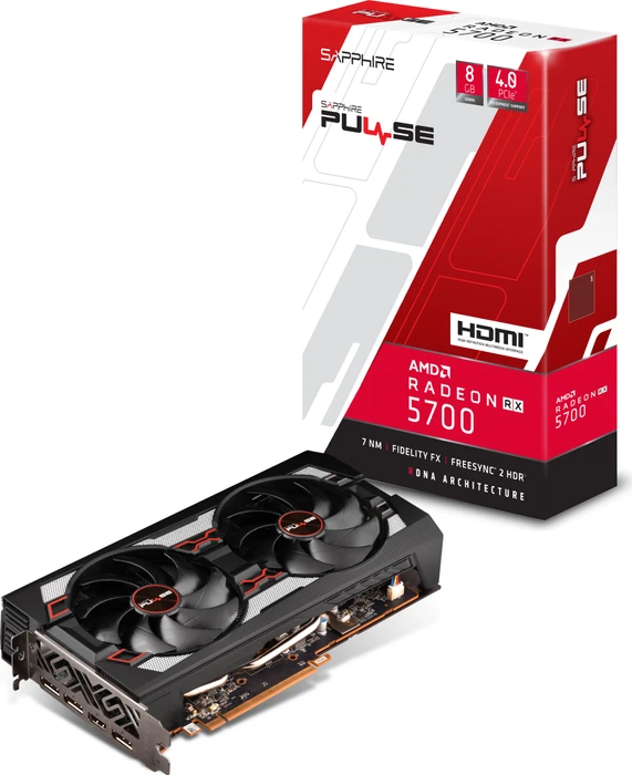 Sapphire Pulse Radeon RX 5700 8G, 8GB GDDR6, HDMI, 3x DP, lite retail
