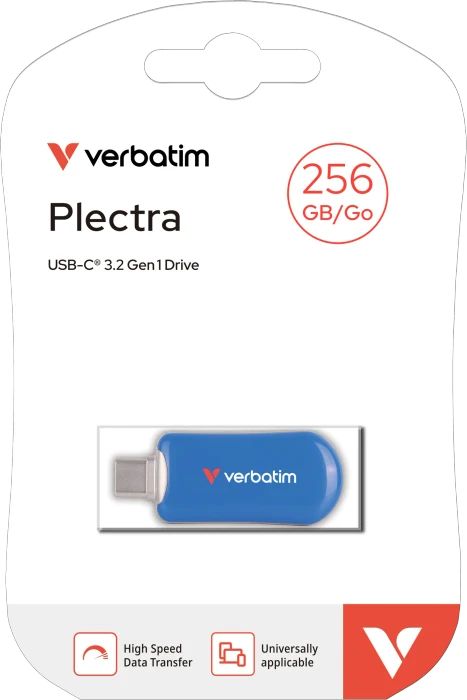 Verbatim Plectra 64GB blau, USB-C, USB 3.2 Gen 1×1