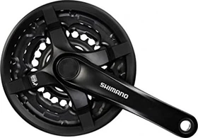 Shimano Tourney FC-TY501 Kettenschutz 42/34/24 Zähne Kurbelgarnitur 170mm schwarz