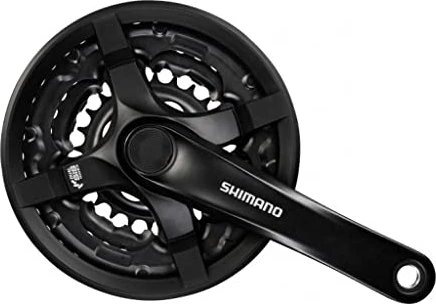 Shimano Tourney FC-TY501 Kettenschutz 42/34/24 Zähne Kurbelgarnitur 170mm schwarz