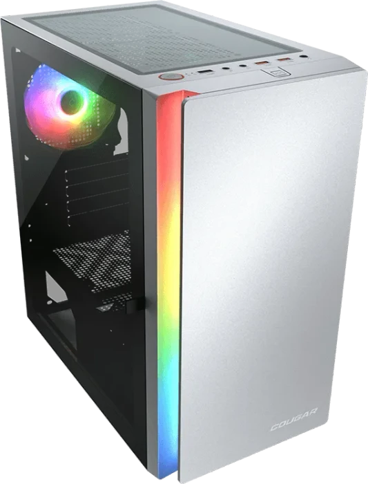 Cougar Purity RGB, weiß, Glasfenster