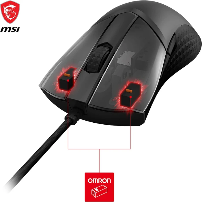 MSI Clutch GM31 Lightweight Gaming Mouse schwarz, USB
