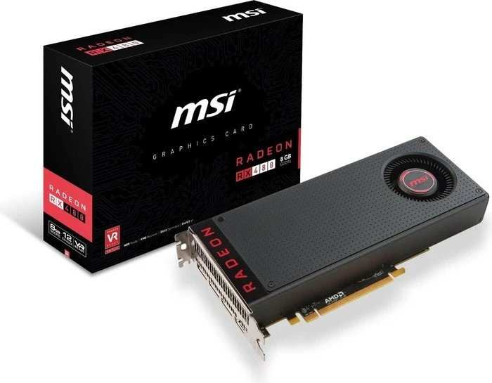 MSI Radeon RX 480 8G, 8GB GDDR5, HDMI, 3x DP