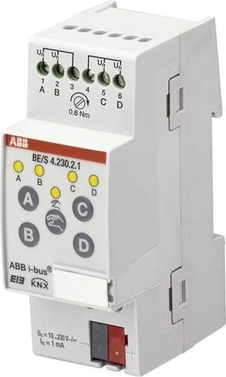 ABB BE/S4.230.2.1 KNX Binäreingang 4-fach, 230V
