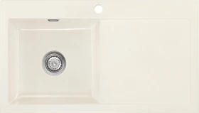 systemceram Mera 90 F Einbau Becken links magnolie