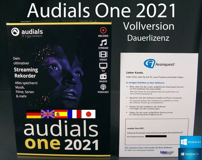 Audials One 2021, PKC (deutsch) (PC)