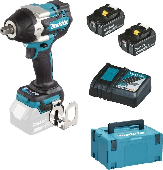 Makita DTW701RTJ Akku-Schlagschrauber inkl. MAKPAC + 2 Akkus 5.0Ah