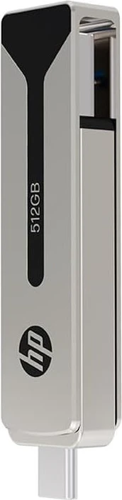 PNY HP 911 Pro 512GB Pearl Nickel, USB-A + USB-C, USB 3.2 Gen 1×1