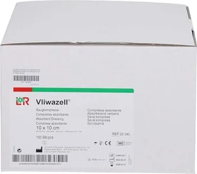 Lohmann & Rauscher Vliwazell Saugkompressen unsteril, 10 x 10cm, 100 Stück