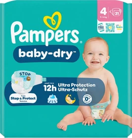 Pampers Baby-Dry Gr.4 Einwegwindel, 7-18kg, 30 Stück