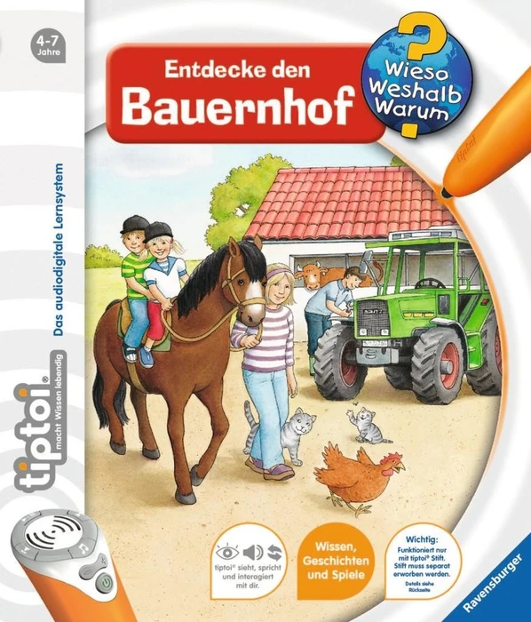 Ravensburger tiptoi Buch: Wieso? Weshalb? Warum? 1: Entdecke den Bauernhof