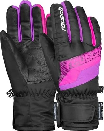 Reusch Dario R-Tex XT Skihandschuhe black/pink glo (Junior)