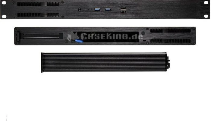 Akasa Galileo TU3 Fanless OEM, mit Rackmount-Frontblende, 1HE