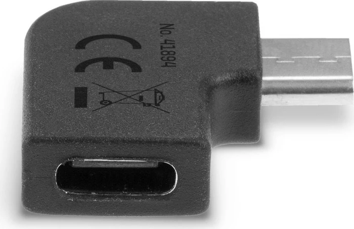 Lindy USB C-Adapter, USB-C 3.2 [Stecker] auf USB-C 3.2 [Buchse], 90° gewinkelt
