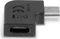 Lindy USB C-Adapter, USB-C 3.2 [Stecker] auf USB-C 3.2 [Buchse], 90° gewinkelt Vorschaubild