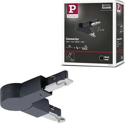 Paulmann URail Schienensystem-Komponente Gelenk-Verbinder II schwarz matt