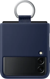 Samsung Silicone Cover with Ring für Galaxy Z Flip 3 5G navy