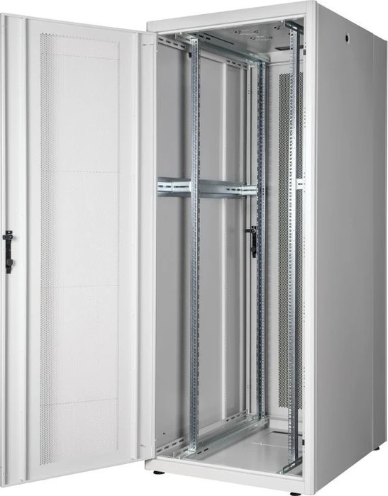 Equip Basic Flex 19" Netzwerkschrank 42HE, montiert, Gitternetztür, RAL 7035, 1000mm tief (EBF-42-8010-G-CCAA)