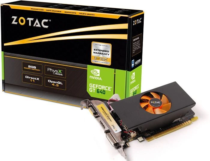 Zotac GeForce GT 640, 2GB GDDR5, VGA, DVI, HDMI