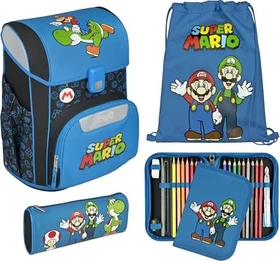 scooli Easy Start Super Mario Schultaschen-Set,   5-tlg.