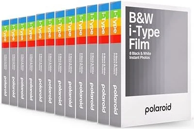 Polaroid B&W i-Type Sofortbildfilm 12er Pack (96 Auf.)