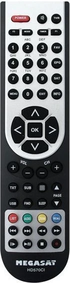 MegaSat HD 570 Ci Fernbedienung
