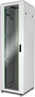 Digitus Professional Unique Serie Serverschrank 42HE, Sicherheitsglastür, IP2X, grau, 600mm tief
