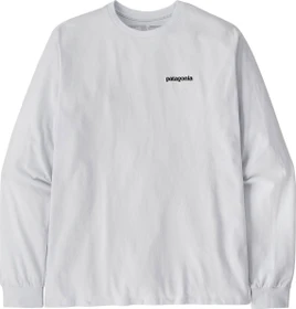 Patagonia P-6 Logo Responsibili-Tee Shirt langarm weiß (Herren)