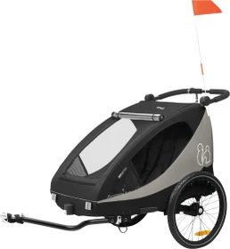 Hauck Dryk Duo Plus Fahrradanhänger schwarz