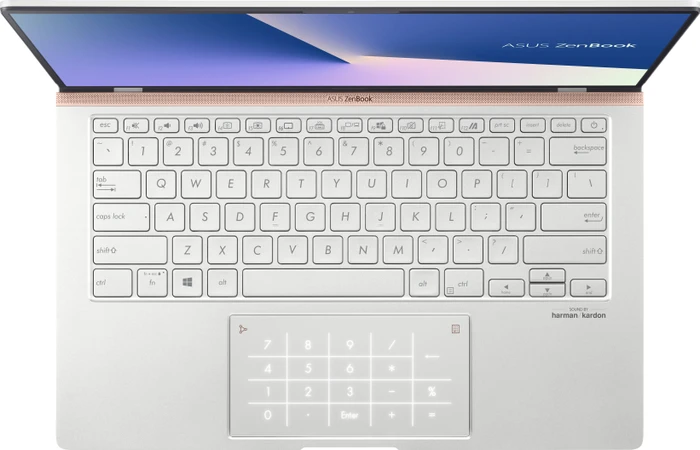 ASUS ZenBook 14 UM433DA-A5005, Icicle Silver, Ryzen 5 3500U, 8GB RAM, 512GB SSD, DE