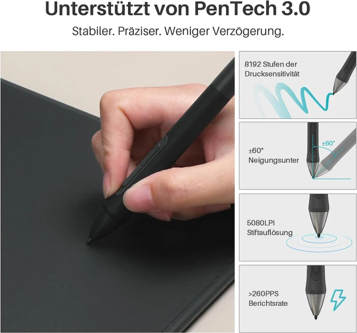Huion Inspiroy 2 M H951P, Black