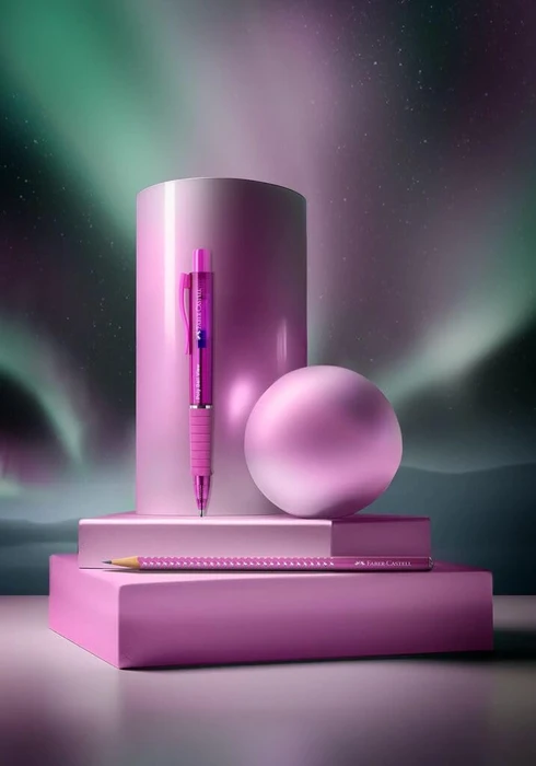 Faber-Castell Poly Ball View XB Kugelschreiber fuchsia