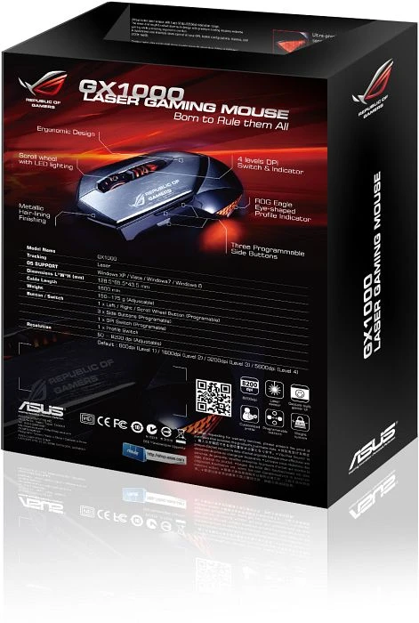 ASUS ROG GX1000 Eagle Eye schwarz, USB