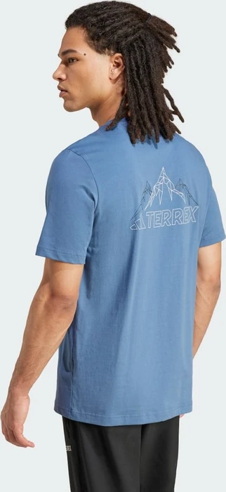 adidas Terrex Graphic T-Shirt kurzarm wonder steel (Herren)