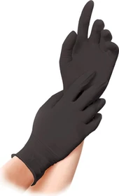 Franz Mensch Hygostar Nitril Safe Light Einweghandschuhe M schwarz, 100 Stück