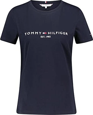 Tommy Hilfiger Logo T-Shirt kurzarm navy blue (Damen)
