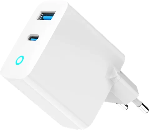 Gembird 2-Port GaN USB-Schnellladegerät 65W weiß