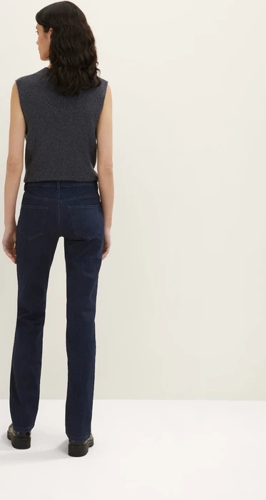Tom Tailor Alexa Straight Jeans mit Bio-Baumwolle Jeans clean rinsed blue denim (Damen)