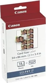 Canon KC-18IL Sticker Fotopapier weiß, 54x86mm, 18 Blatt