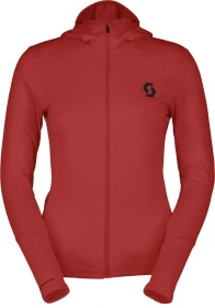 Scott Defined Light Zip Hoodie power red (Damen)