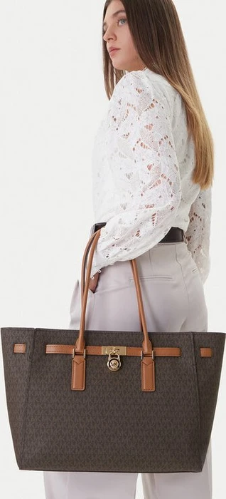 Michael Kors Hamilton Modern Large Signature Shopper brown/acorn