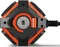 REV Ritter PowerGlobe Steckdosenwürfel mit Schalter, 4-fach, IP44, 1.4m, orange/grau Vorschaubild